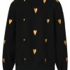 SMASHED LEMON HAARTJES KNIT TOP BLACK GOLD