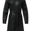 SMASHED LEMON  WOMENS PU SHIRT DRESS