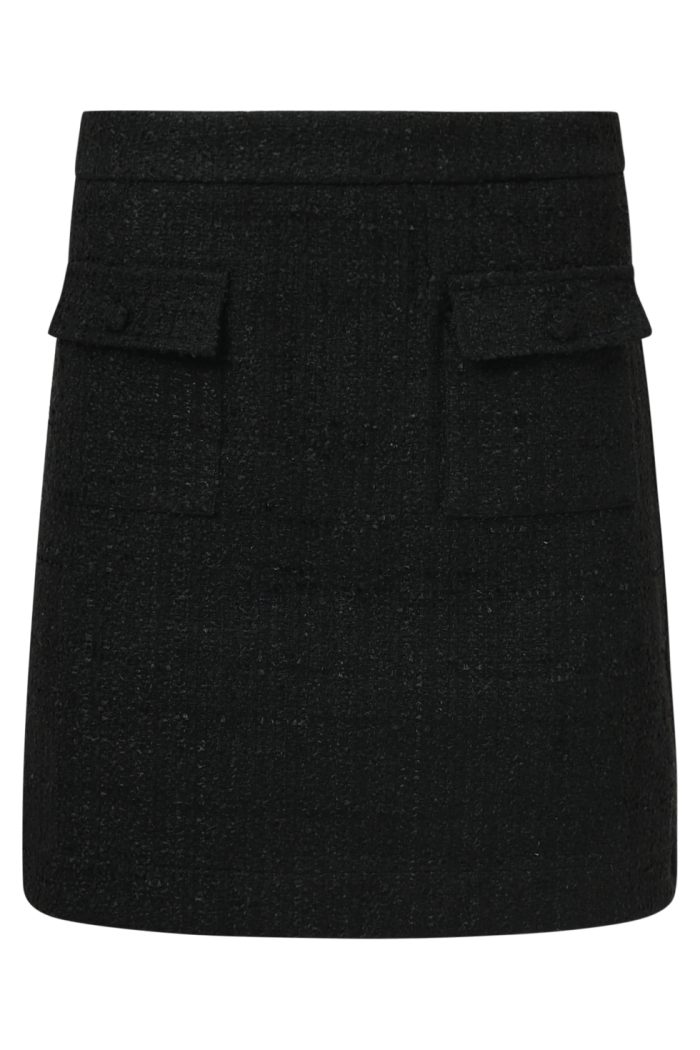 SMASHED LEMON TWEED SKIRT