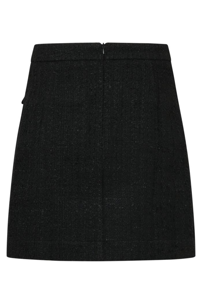 SMASHED LEMON TWEED SKIRT