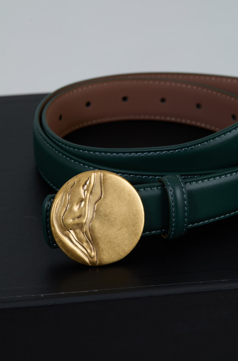SKATIE GOLDEN BUCKET BELT  BLACK