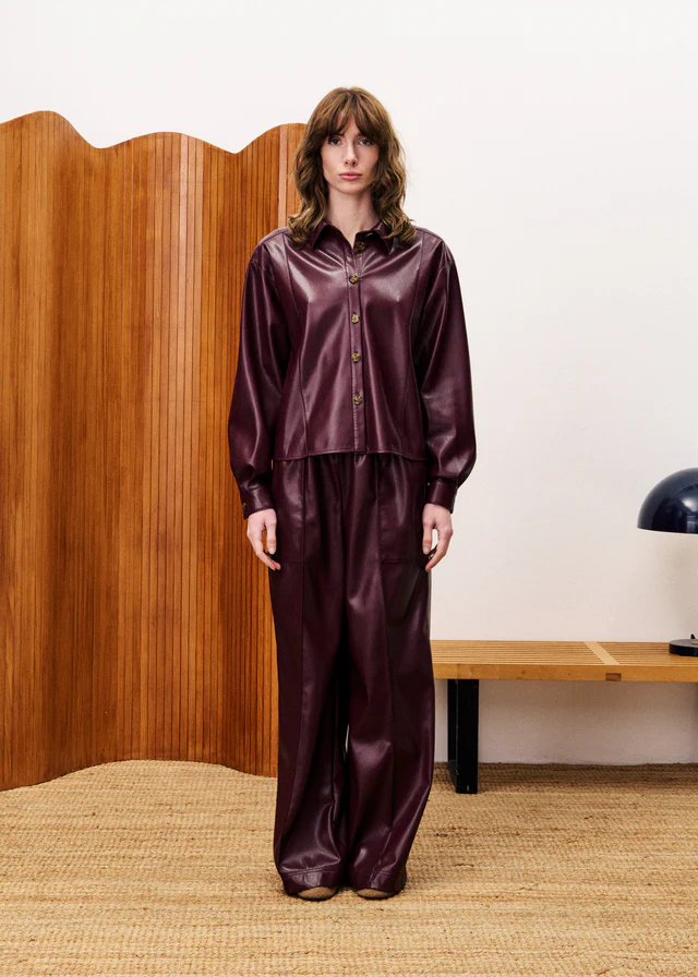 FRNCH SIMONE BORDEAUX SHIRT