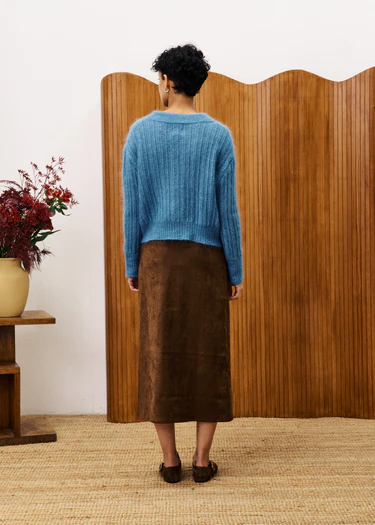 FRNCH GLAIEUL ICE BROWN SKIRT