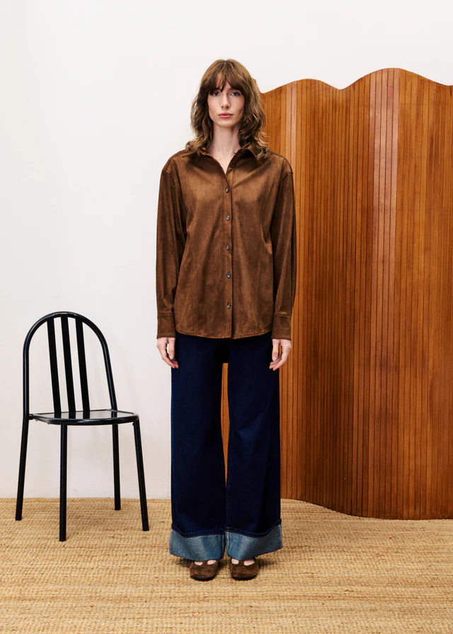 FRNCH CARLIN ICE BROWN SHIRT