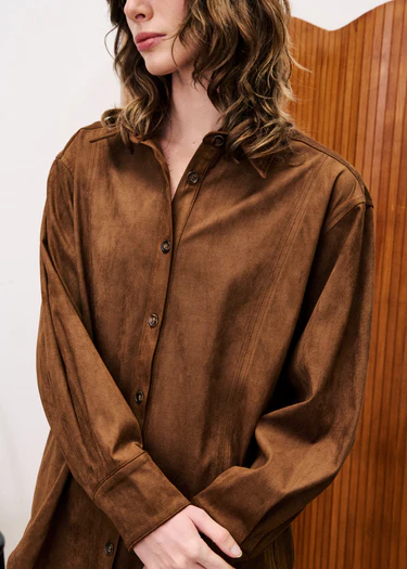 FRNCH CARLIN ICE BROWN SHIRT