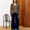 FRNCH BEGONIA LEOPARD CARDIGAN