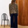 FRNCH BEGONIA LEOPARD CARDIGAN