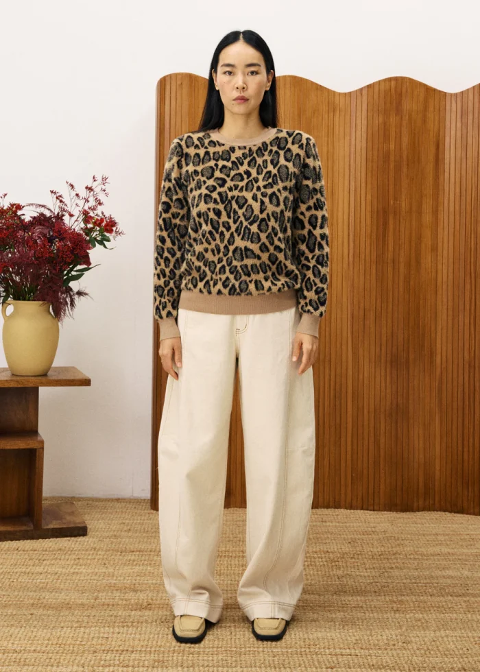 FRNCH CANNA LEOPARD SWEATER