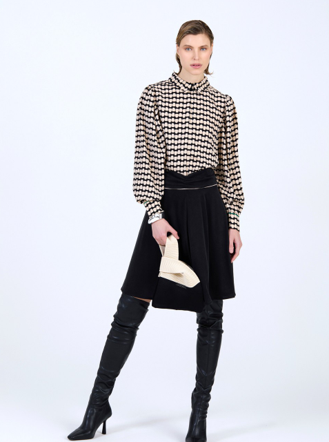 SKATIE POLKA  DOT PRINTED BLOUSE