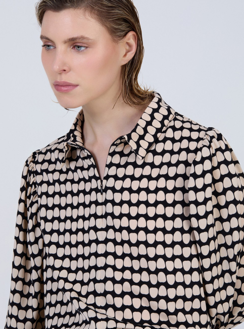 SKATIE POLKA  DOT PRINTED BLOUSE