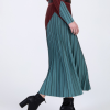 SKATIE BICOLOUR KNIT SKIRT