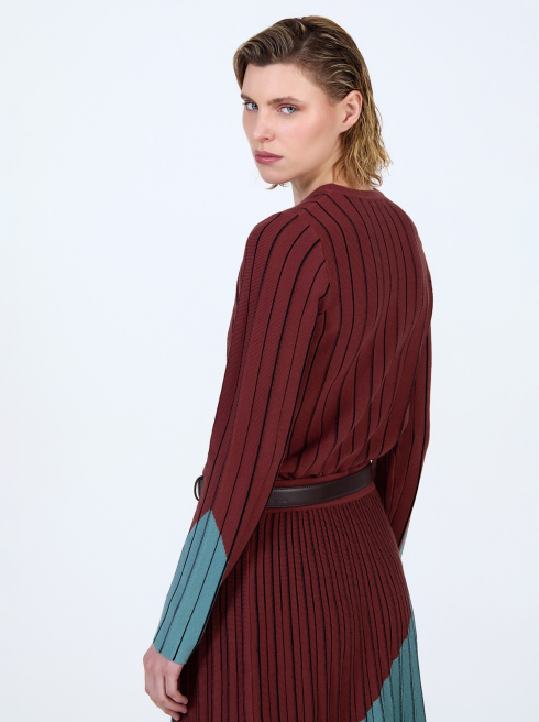 SKATIE BICOLOUR INTARSIA SWEATER