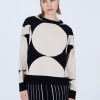 SKATIE JACQUARD SWEATER WITH CIRCLES