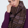 SKATIE STRIPED PRINT SCARF