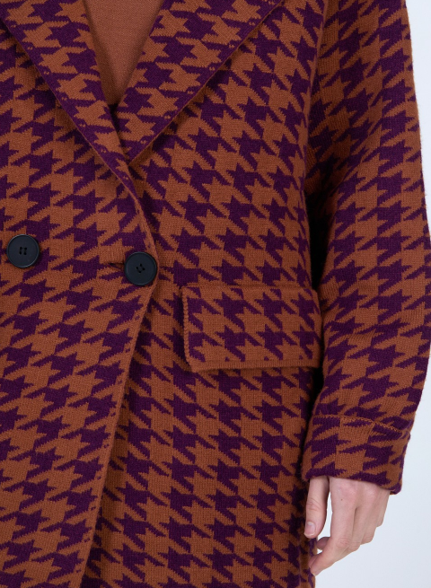 SKATIE JACQUARD HOUNDSTOOTH COAT