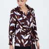 SKATIE FLORAL SATIN BLOUSE