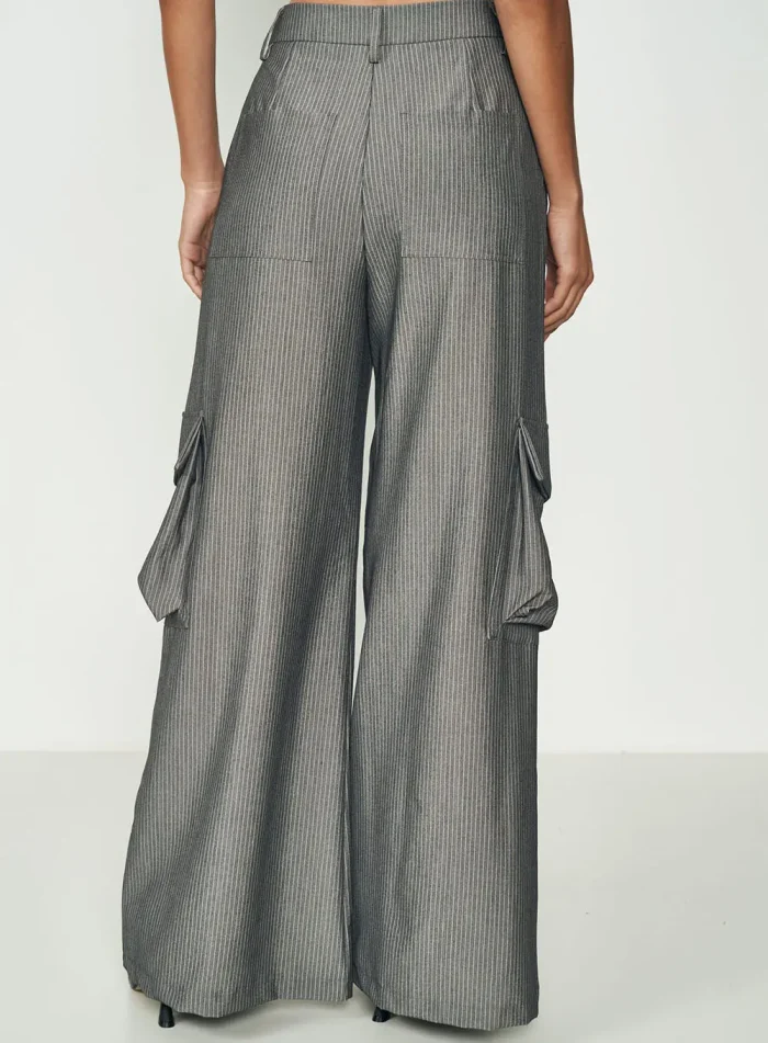 COLCCI PINSTRIPE UTILITY PANTS