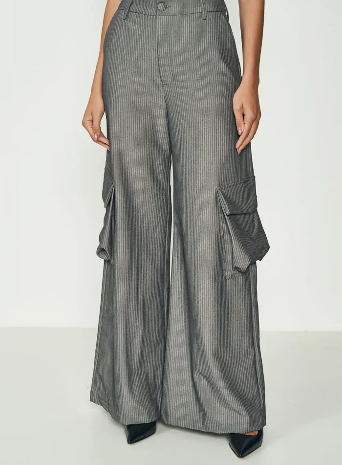COLCCI PINSTRIPE UTILITY PANTS