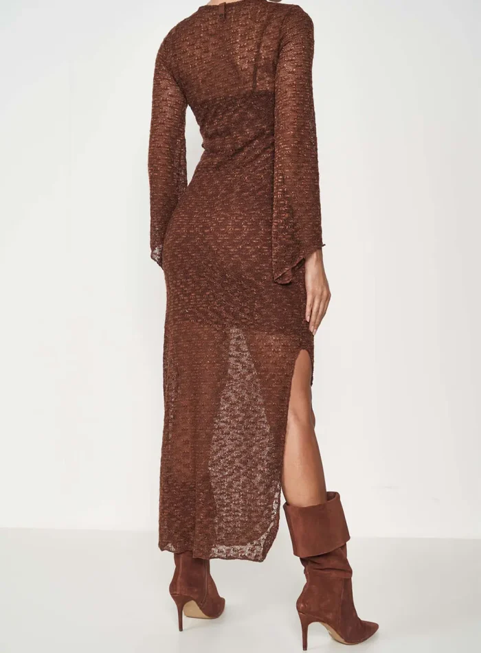 COLCCI LONG DRESS WITH TRANSPARENCY