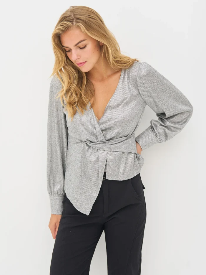 NU BIRKE WRAP BLOUSE