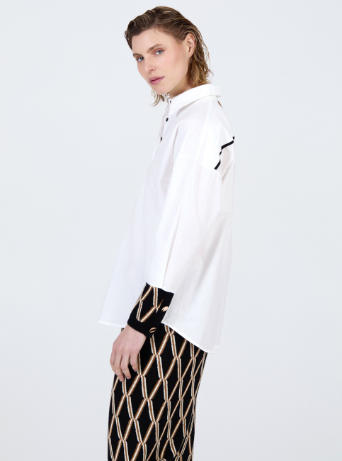 SKATIE JACQUARD POPELIN SHIRT