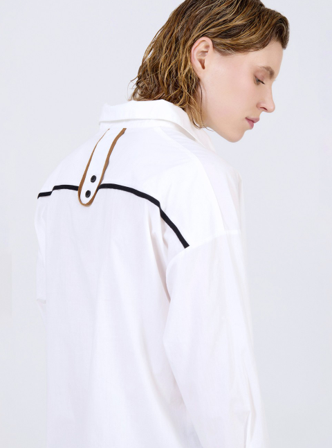 SKATIE JACQUARD POPELIN SHIRT