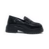 EMANUELLE VEE INDIRA MOCCASIN BLACK PONYSKIN