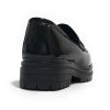 EMANUELLE VEE INDIRA MOCCASIN BLACK PONYSKIN