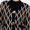 SKATIE GEOMETRIC JACQUARD CARDIGAN