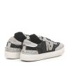 EMANUELLE VEE SNEAKER OLIVIA  HOT RHINESTONE SATIN COMBI BLACK