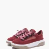 EMANUELLE VEE SNEAKER IN LEATHER SUEDE BORDEAUX