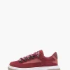 EMANUELLE VEE SNEAKER IN LEATHER SUEDE BORDEAUX