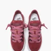 EMANUELLE VEE SNEAKER IN LEATHER SUEDE BORDEAUX