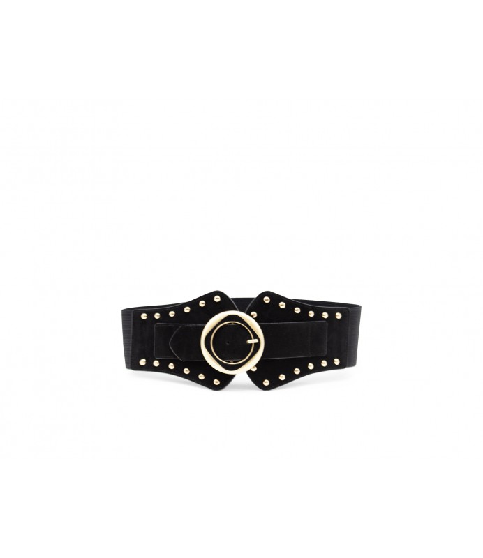 ELASTIC BELT IN SUEDE-LIKE MATERIAL
