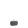CLUTCH BAG WITH BEADS AND RHINESTONES FITTED WITH A RING