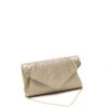 M  M GOLD CLUTCH BAG