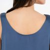 SATIN FINE ECOVERO SLEEVELESS CROPPED TOP