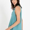 PHILOSOPHY SATIN FINE ECOVERO V NECK  TOP