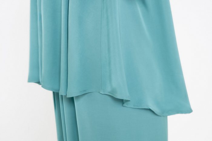 PHILOSOPHY SATIN FINE ECOVERO V NECK  TOP