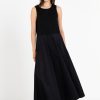 PHILOSOPHY POPLIN SLEEVLESS DRESS