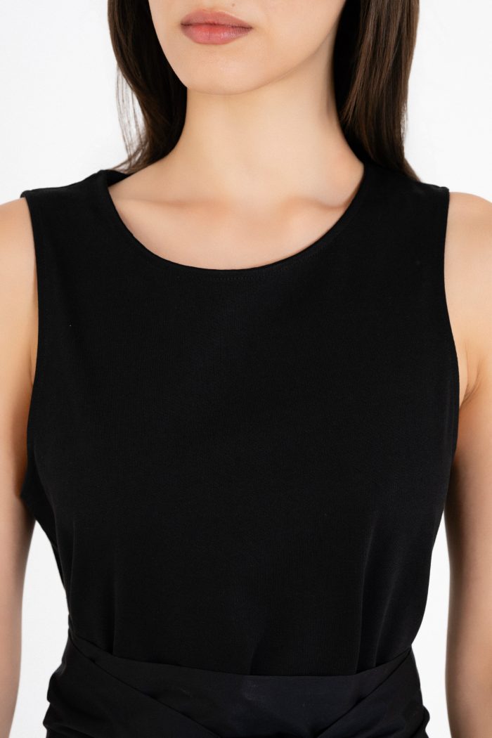 PHILOSOPHY POPLIN SLEEVLESS DRESS