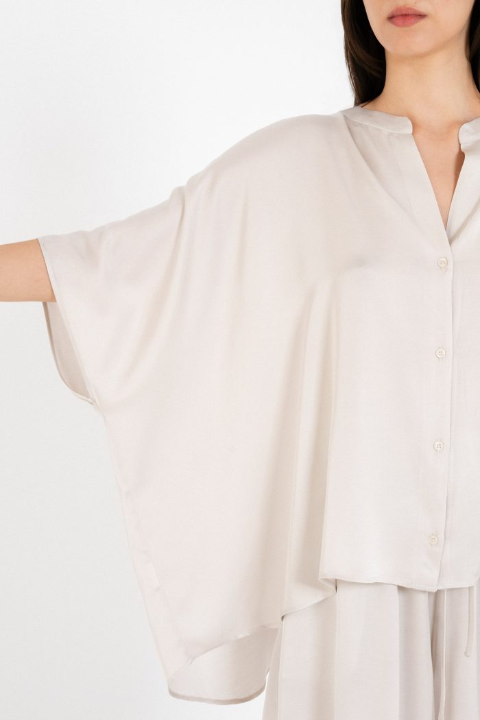 PHILOSOPHY SATIN FINE ECOVERO OVERSIZED SHIRT