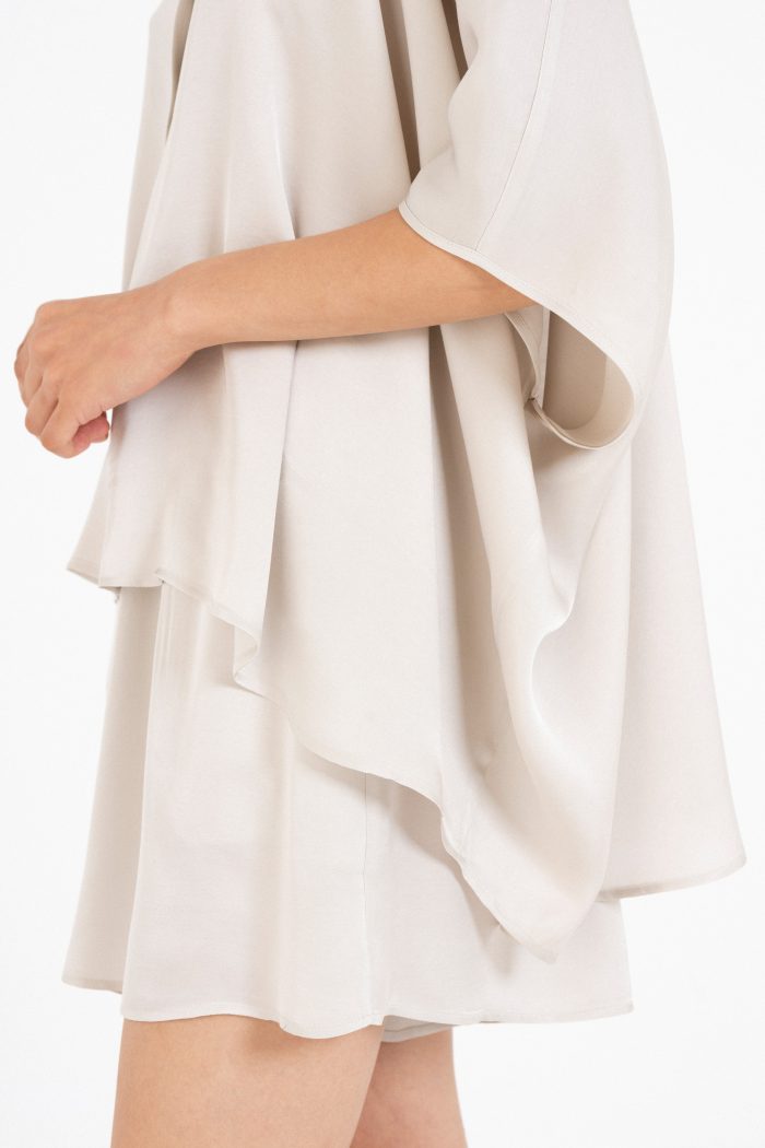 PHILOSOPHY SATIN FINE ECOVERO OVERSIZED SHIRT