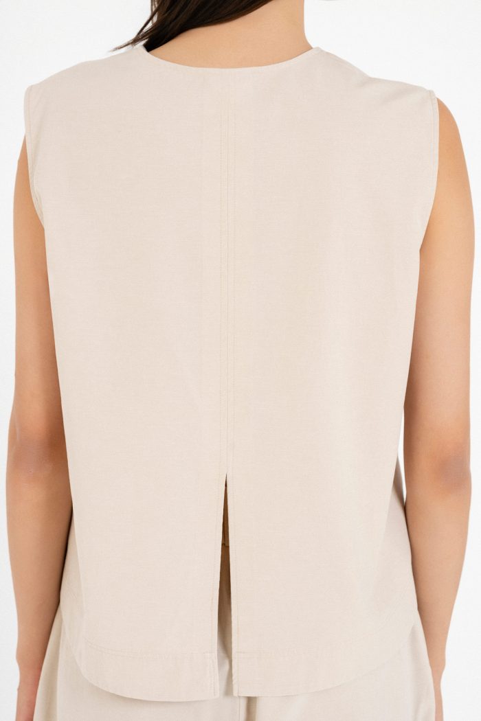 PHILOSOPHY COTTON LYOCELL CROPPED TOP