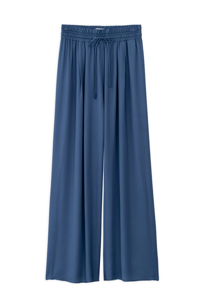 PHILOSOPHY SATIN FINE ECOVERO WIDE LEG PANTS 