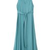 PHILOSOPHY SATIN FINE ECOVERO V NECK DRESS