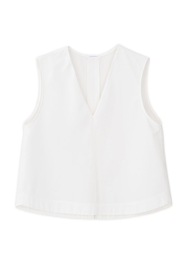 PHILOSOPHY COTTON LYOCELL CROPPED TOP