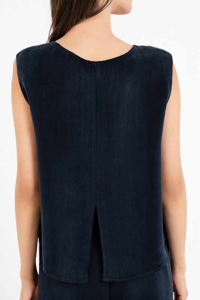 PHILOSOPHY CUPRO CROPPED TOP