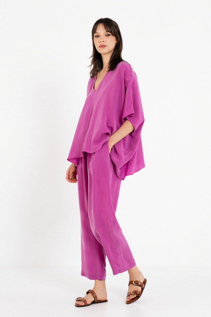PHILOSOPHY CUPRO OVERSIZED BLOUSE