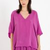 PHILOSOPHY CUPRO OVERSIZED BLOUSE